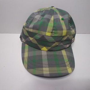 Women's Under Armour Plaid Grey/Green Hat- Adjustable- New Without Tags